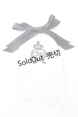画像1: Innocent World / オリーヴクラウン刺繍ジャボブローチ  白 Y-25-08-30-015-IW-ZA-SZ-ZY