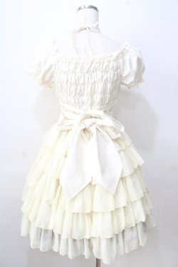 画像2: Pina sweetcollection / シフォンフリルワンピース  生成り Y-25-08-30-117-LO-OP-SZ-ZY