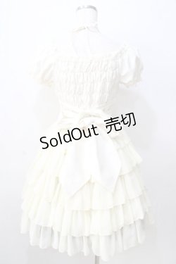 画像2: Pina sweetcollection / シフォンフリルワンピース  生成り Y-25-08-30-117-LO-OP-SZ-ZT326