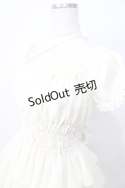 画像3: Pina sweetcollection / シフォンフリルワンピース  生成り Y-25-08-30-117-LO-OP-SZ-ZT326