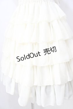 画像4: Pina sweetcollection / シフォンフリルワンピース  生成り Y-25-08-30-117-LO-OP-SZ-ZT326