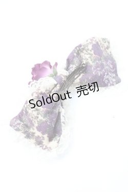 画像2: metamorphose / ゴブランブーケリボンバレッタ  パープル Y-25-08-30-018-ME-AC-SZ-ZY