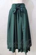 axes femme POETIQUE / 裾スカラップスカート  グリーン Y-25-08-30-146-AX-SK-SZ-ZY