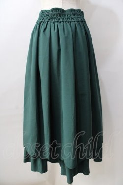 画像2: axes femme POETIQUE / 裾スカラップスカート  グリーン Y-25-08-30-146-AX-SK-SZ-ZY