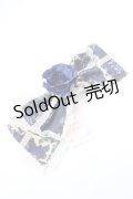 metamorphose / ゴブランブーケリボンバレッタ  青 Y-25-08-30-019-ME-AC-SZ-ZY