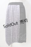 axes femme POETIQUE / チャイナボタンバイカラースカート  黒 Y-25-08-30-150-AX-SK-SZ-ZI