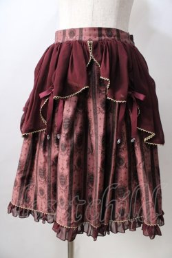 画像1: metamorphose / ロイヤルオーナメントスカート  ワイン Y-25-08-30-154-ME-SK-SZ-ZY