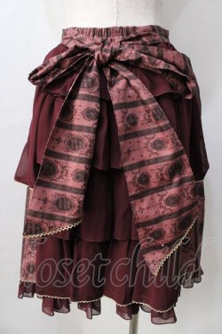 画像2: metamorphose / ロイヤルオーナメントスカート  ワイン Y-25-08-30-154-ME-SK-SZ-ZY