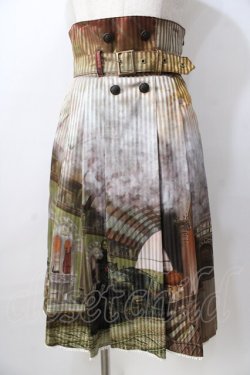 画像1: ALICE and the PIRATES / The Wizarding platform 蒸気機関と霧の街の幻 スカート  オレンジ Y-25-08-30-155-PA-SK-SZ-ZY