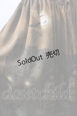画像3: ALICE and the PIRATES / Vampire Nocturne柄スカート  茶 Y-25-08-30-156-PA-SK-SZ-ZY