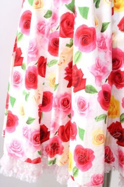 画像3: Angelic Pretty / ドレッシーローズスカート  白 Y-25-08-30-158-AP-SK-SZ-ZY