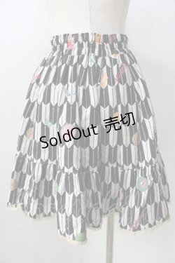 画像2: metamorphose / ハイカラ小町フリルミニスカート  黒 Y-25-08-30-161-ME-SK-SZ-ZY