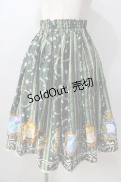 画像1: metamorphose / happy ending storyミディアムスカート  グリーン Y-25-08-30-163-ME-SK-SZ-ZY