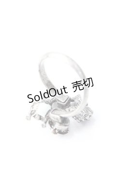 画像2: axes femme / 花×兎リング  シルバー Y-25-08-30-002-AX-AC-SZ-ZY