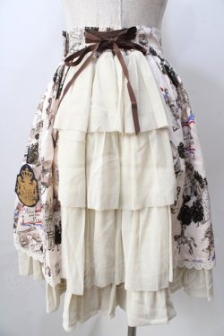 画像2: ALICE and the PIRATES / Priere d’espoir〜愛の誓いと運命の灯〜柄スカート  生成り Y-25-08-30-167-PA-SK-SZ-ZY