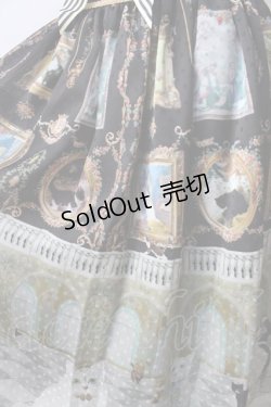 画像3: BABY,THE STARS SHINE BRIGHT / Mon Chouchou Hermitage柄スカート  黒 Y-25-08-30-171-BA-SK-SZ-ZY