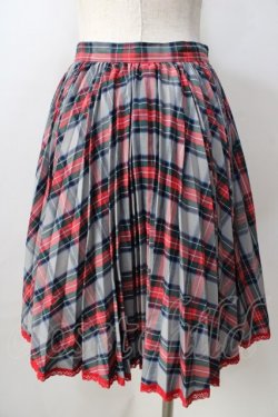 画像2: MILK / アコーディオンプリーツチェックスカート  グレー Y-25-08-30-176-ML-SK-SZ-ZY