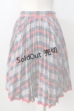 画像2: MILK / アコーディオンプリーツチェックスカート  グレー Y-25-08-30-176-ML-SK-SZ-ZY