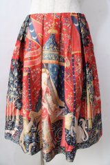 Juliette et Justine / ラ　ダム　エ　ラ　リコルヌ　ジュップ(貴婦人と一角獣柄スカート) 1 アンティークレッド Y-25-08-30-178-CL-SK-SZ-ZY