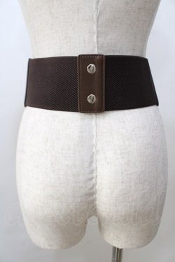 画像2: axes femme / 刺繍入りコルセットベルト  ブラウン Y-25-08-30-029-AX-ZA-SZ-ZY