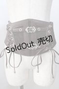 axes femme / 編み上げコルセットベルト  ブラウン Y-25-08-30-030-AX-ZA-SZ-ZY