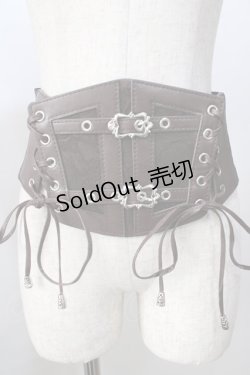 画像1: axes femme / 編み上げコルセットベルト  ブラウン Y-25-08-30-030-AX-ZA-SZ-ZY