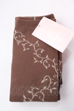 画像1: metamorphose / Windowオーバーニー  ブラウンベージュ Y-25-08-30-041-ME-ZA-SZ-ZY