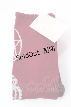 画像1: metamorphose / Magical moon lightオーバーニー  ワインレッド Y-25-08-30-044-ME-ZA-SZ-ZY