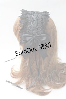 画像2: GOTH / レースヘッドドレス  黒 Y-25-08-30-052-GO-AC-SZ-ZY