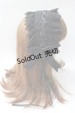 画像3: GOTH / レースヘッドドレス  黒 Y-25-08-30-052-GO-AC-SZ-ZY