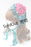 metamorphose / シフォン円形ヘッドドレス  グリーン Y-25-08-30-054-ME-AC-SZ-ZY
