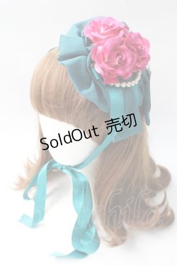 画像1: metamorphose / シフォン円形ヘッドドレス  グリーン Y-25-08-30-054-ME-AC-SZ-ZY