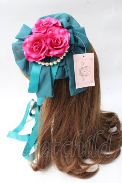画像2: metamorphose / シフォン円形ヘッドドレス  グリーン Y-25-08-30-054-ME-AC-SZ-ZY