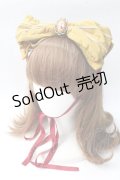 metamorphose / ブローチ付リボンヘッドドレス  カラシ Y-25-08-30-055-ME-AC-SZ-ZY