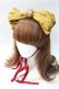 画像1: metamorphose / ブローチ付リボンヘッドドレス  カラシ Y-25-08-30-055-ME-AC-SZ-ZY (1)