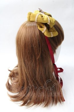画像3: metamorphose / ブローチ付リボンヘッドドレス  カラシ Y-25-08-30-055-ME-AC-SZ-ZY