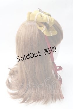 画像3: metamorphose / ブローチ付リボンヘッドドレス  カラシ Y-25-08-30-055-ME-AC-SZ-ZY