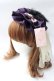 画像1: metamorphose / 羽根付ヴェール円形カチューシャ  紫 Y-25-08-30-058-ME-AC-SZ-ZY (1)
