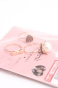 m petit by misako / AM3PPLハートリング  中茶 Y-25-08-31-001-LO-AC-SZ-ZY