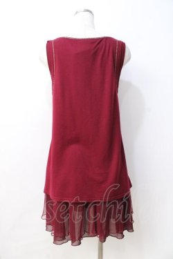 画像3: axes femme / 重ね着風ノースリトップス  ワイン Y-25-08-31-036-AX-BL-SZ-ZY