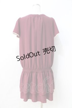 画像3: axes femme / リボンデザインチュニ  ワイン Y-25-08-31-037-AX-OP-SZ-ZI