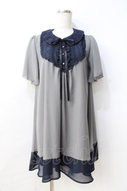 画像1: axes femme / シフォンチュニック  グレー Y-25-08-31-038-AX-TO-SZ-ZY