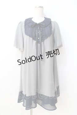 画像1: axes femme / シフォンチュニック  グレー Y-25-08-31-038-AX-TO-SZ-ZY