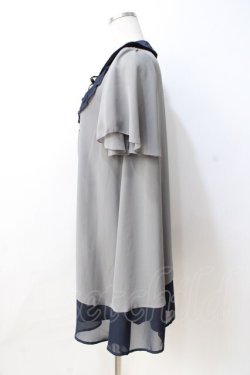 画像2: axes femme / シフォンチュニック  グレー Y-25-08-31-038-AX-TO-SZ-ZY
