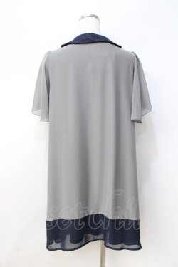 画像3: axes femme / シフォンチュニック  グレー Y-25-08-31-038-AX-TO-SZ-ZY
