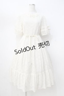 画像1: Melody BasKet / Dolly lace ワンピース M アイボリー Y-25-08-31-043-LO-OP-SZ-ZY