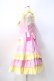 画像2: Angelic Pretty / ギンガムシャーベットジャンパースカート  ピンク×イエロー Y-25-08-31-048-AP-OP-SZ-ZY (2)