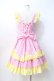 画像3: Angelic Pretty / ギンガムシャーベットジャンパースカート  ピンク×イエロー Y-25-08-31-048-AP-OP-SZ-ZY (3)