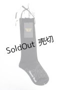 Innocent World / トーションレースハイソックス  黒×白 Y-25-08-31-008-IW-ZA-SZ-ZY