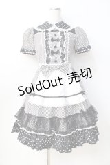 Angelic Pretty / Stripe Girly Cafe Set  ブラック Y-25-08-31-051-AP-OP-SZ-ZY